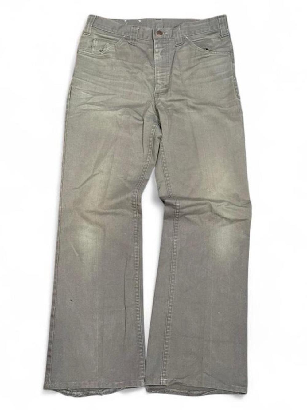 Vintage 70s GWG Kings Faded Grey Bootcut Jeans